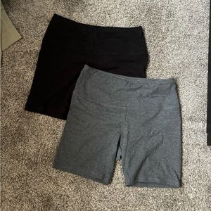 2 pair of biker shorts